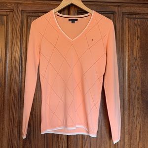 Ladies Peach Tommy Hilfiger V-Neck